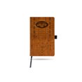 thumbnail image 1 of New York Jets Bloc-Notes Gravé au LASER Petit Marron avec Bande Élastique, 1 of 1