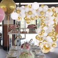 thumbnail image 2 of DIY Balloon Arch & Garland kit,138Pcs Party Balloons Decoration Set, Gold Confetti & Silver & White & Transparent Balloons for Bridal & Baby Shower, W, 2 of 4