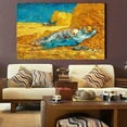 thumbnail image 4 of Van Gogh Noon Rest Framed Wall Art Reproduction Sunflowers Paintings Canvas Art for Home Decoration Framed Ready to Hang, 4 of 5