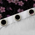 thumbnail image 4 of Homewish Cute Cartoon Sakura Black Out Curtains,Japanese Cherry Blossom Curtains Pack of 2 (42x63 Each),Pink Black Bedroom Curtains For Girl,Breathable Home Decor, 4 of 6