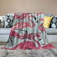 thumbnail image 2 of Qinduosi Cute Pink Flamingo Blanket Flamingos Throw Blankets Soft Throws Gifts for Adult Women Bed for Living Room Bedding Decor in, 2 of 6