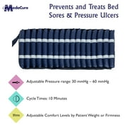 Medacure Alternating Pressure Air Mattress for Hospital Beds with Quilted Nylon Cover - 80 x 36 x 8 (Twin) - Pump Included