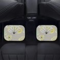 thumbnail image 2 of Ginkgo Leaf Sketch And Watercolor Pattern Car Foot Mats Universal Car Foot Mats Carpet 4 Pieces Dirty Resistant Front And Rear Mats Set Car Accessories, 2 of 5