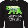 thumbnail image 4 of Inktastic Gatlinburg, Tennessee- Mountains and Bear Shape Long Sleeve T-Shirt, 4 of 5