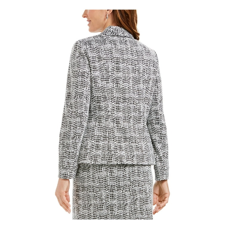 Kasper Womens Suit Separate Business Jacket B/W 4