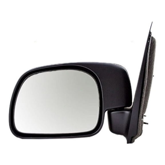 Left Driver Side Manual Mirror - Textured - Paddle Design - Compatible with 1999 - 2016 Ford F250 Super Duty 2000 2001 2002 2003 2004 2005 2006 2007 2008 2009 2010 2011 2012 2013 2014 2015
