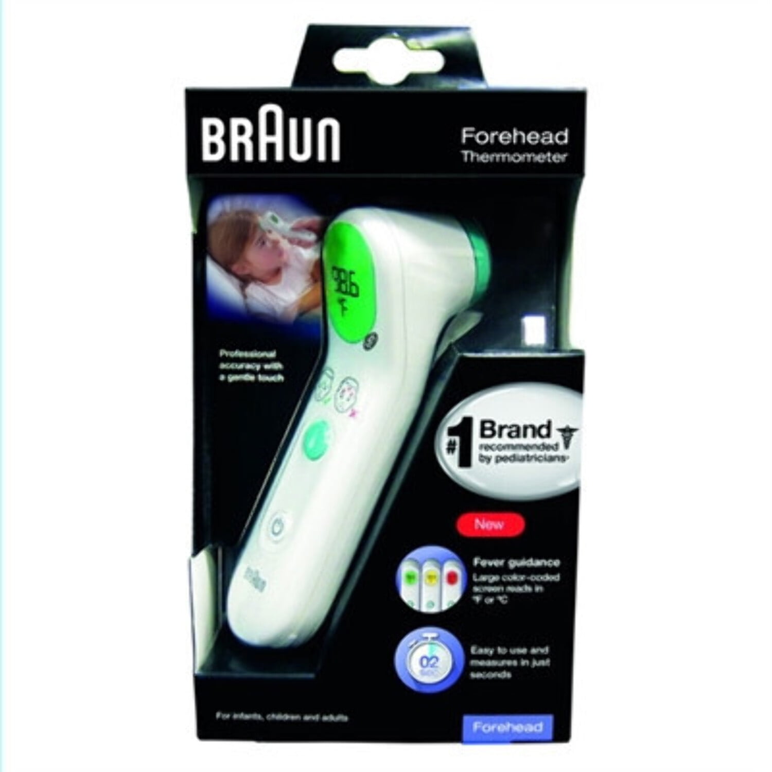 Braun Forehead Thermometer, BFH175, White