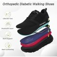 thumbnail image 3 of Men's Orthopedic Wide Walking Shoes: Comfortable Fashion Sneakers with Arch Support, Casual Tennis Work Sports Shoes, 3 of 9