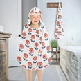 thumbnail image 5 of joogoo Flower Pattern Kids Hooded Beach Towel Baby Bath Towel 23.5"x50", 5 of 7