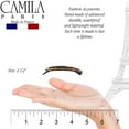 thumbnail image 6 of Camila Paris CP2249 French Hair Barrette Clip for Women, Handmade, Side Slide-in Metal-Free Closure Strong Hold Grip Hair Clips for Girls, No Slip Durable Styling Hair Accessories, Made in France, 6 of 16