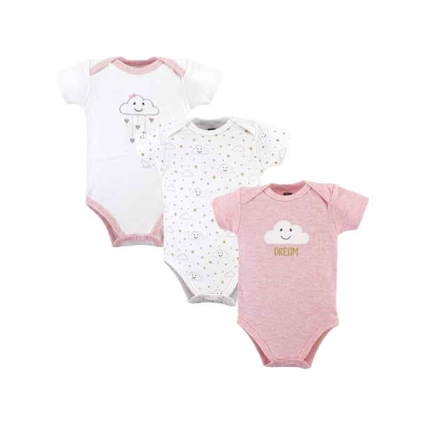 Hudson Baby Hudson Baby Girls Bodysuits Set, 3Pack
