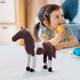 thumbnail image 4 of Decoración del hogar, decoración de la habitación, decoración de la pared, muñeco de caballo simulado, juguete, caballo blanco, caballo marrón, regalo de Navidad, sofá, muebles, decoración, una muñeca, 4 of 6