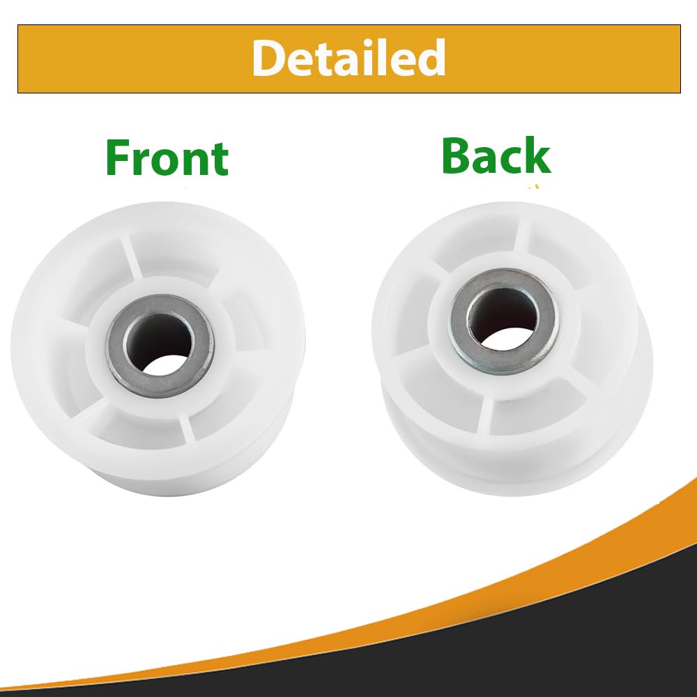 Dryer Idler Pulley Wheel 4 Pcs Replace for Samsung DC97-07509B