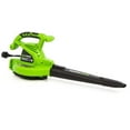 thumbnail image 1 of Greenworks 12 Amp Variable Speed Corded Blower/Vacuum 24072, 1 of 8