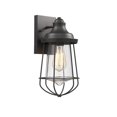 thumbnail image 1 of Chloe Lighting CH2D081BK12-OD1 Lucas Applique Murale Texturée Noire Style Industriel Extérieur & Intérieur - 12 Po., 1 of 1