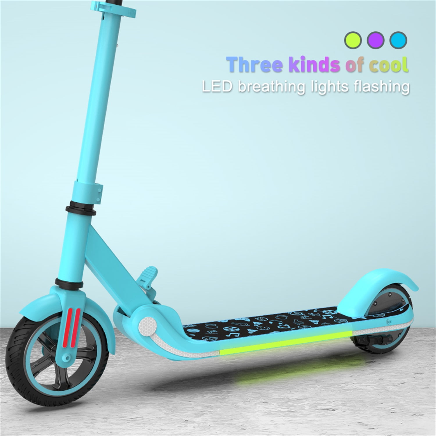 CIPACHO 32" Electric Kids Scooter for Boys Girls with 3 Adjustable Height, Safety Two Wheels Kids Kick Scooter Over 6 to 12 Years Old, Blue CIPACHO 32" Electric Kids Scooter for Boys Girls with 3 Adjustable Height, Safety Two Wheels Kids Kick Scooter Over 6 to 12 Years Old, Blue
