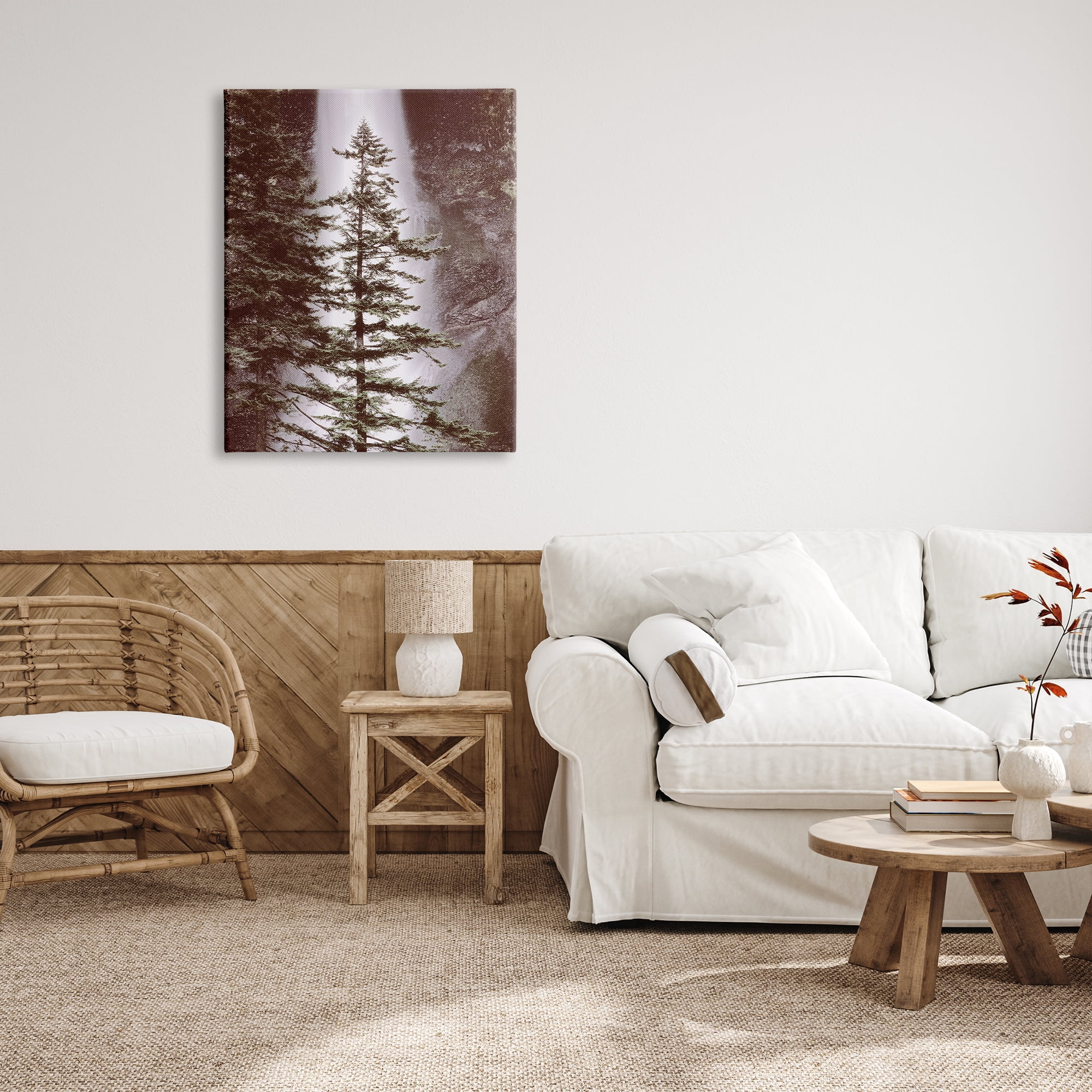 Stupell Industries Waterfall Nature Photography Nature Photography Gallery Wrapped Canvas Print Wall Art, 30 x 40