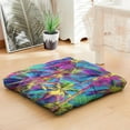thumbnail image 4 of Ocean Sunset with Palm Trees Yoga Pillow - Extra-Thick 4.7" Floor Seating Cushion, Japanese-Style Zabuton with 9-Point Stitching, Perfect for Meditation & Relaxation, 4 of 5