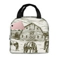 thumbnail image 1 of Disketp Horses Grazing On Meadow for Insulated Lunch Bag for Women and Men, Perfect for Work, Hiking, Picnic, 1 of 8