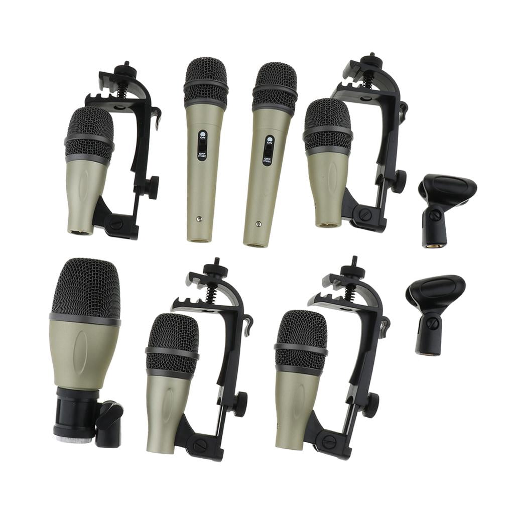 LeeQinersw Practical Balanced XLR Plug Microphone MIC with Mount Clip Storage Case for