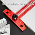 thumbnail image 2 of MOMOJIA Marking Ruler Square T Type Woodworking Scribers Measuring Tool Edges Ruler, 2 of 9