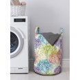 thumbnail image 3 of Floral Laundry Bag, Hydrangea Muted Tones Delicate Petals Bloom, Hamper Basket with Handles Drawstring Closure for Laundromats, 13" x 19", Eggshell Multicolor, by Ambesonne, 3 of 4