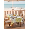 thumbnail image 2 of Outdoor Tablecloth with Umbrella Hole for Patio/Picnic/Party/Camping, Yellow Ombre Spring Floral Waterproof Table Cloth Rectangle Table Cover Washable, Summer Botanical Flowers (60"x 102"), 2 of 8