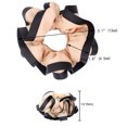 thumbnail image 5 of BEGOOD 4Pcs Hair Scrunchies PU Satin Hair Ties Soft Hair Bobbles Black Scrunchy Hair Bands Beige Ponytail Holder, 5 of 7