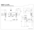 thumbnail image 2 of Kingston Brass KB8918DL Concord Widespread Bathroom Faucet, Brushed Nickel, 2 of 2