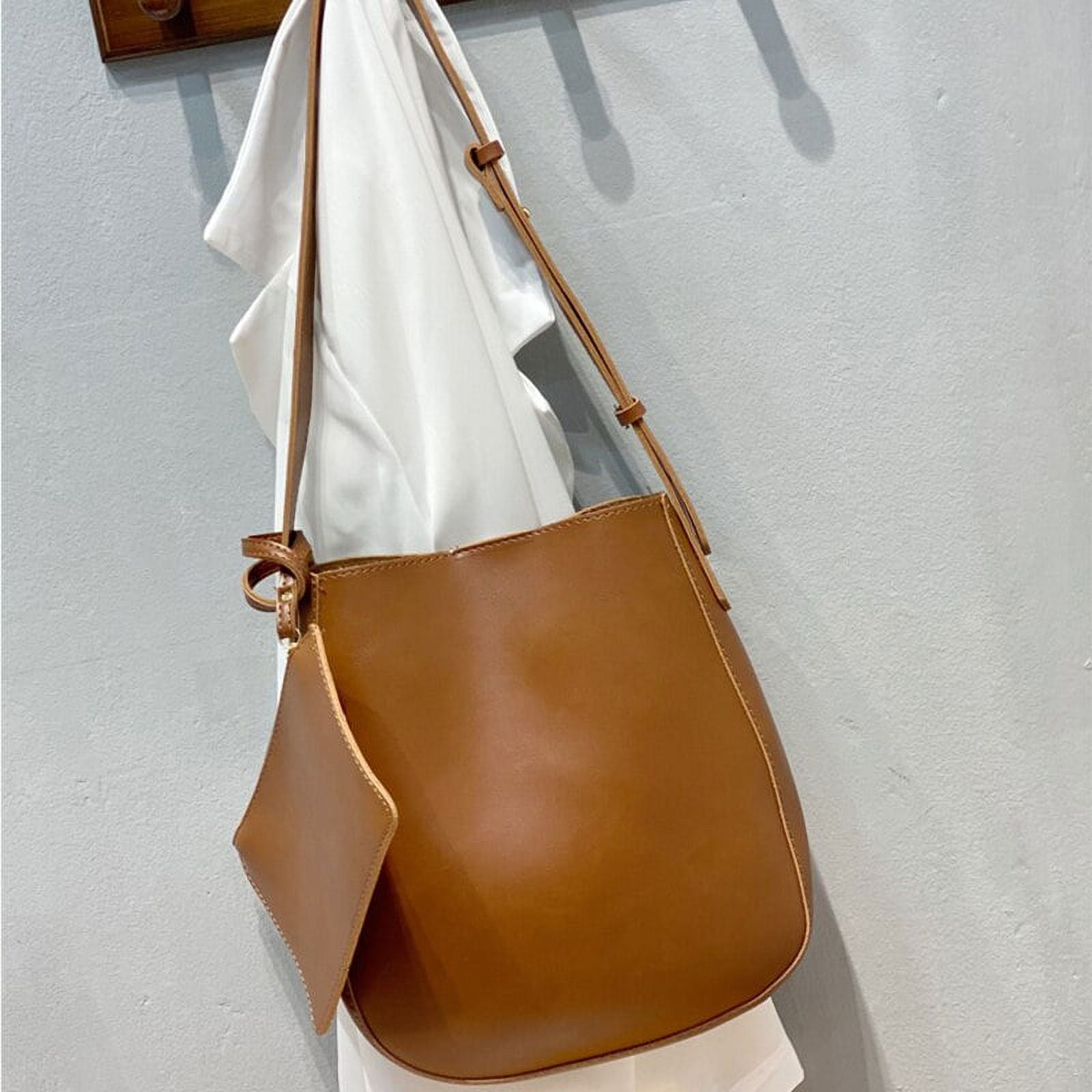 CoCopeaunt Designer Vintage Oil Wax Leather Women Shoulder Bag Large  Capacity Wide Strap Female Crossbody Bag Casual Messenger Big Handbag