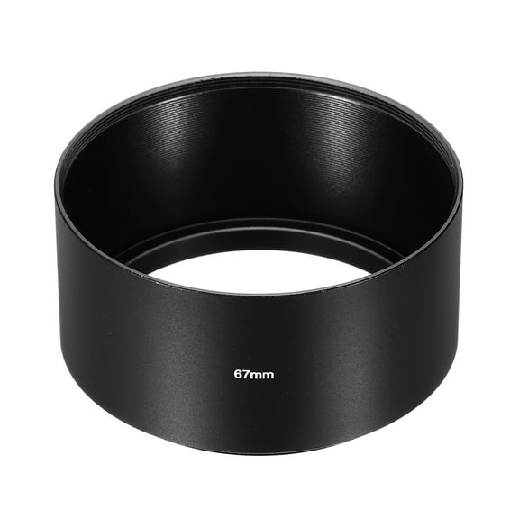Uxcell 67mm Lens Hood, Long Focus Frosted Surface Anti-reflective Inside Hood, Black