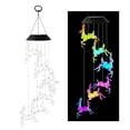 thumbnail image 1 of Luz de carillón de viento solar a prueba de agua, lámpara colgante de luz LED decorativa, iluminación con energía solar, hermosa lámpara de carillón d Ciervo Soledad Luz de chime de viento, 1 of 10