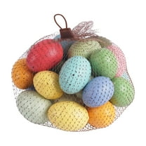 Gaiwos 24 Pcs Easter Eggs Decoration 7.5 inches, Speckled Pastel Easter Eggs, Artificial Eggs for Easter Decorations, Basket Fillers, Spring Party Favors, Home Centerpiece, DIY Crafts, Nest Props