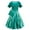 Green Dress+Bag, variant on Girls Mermaid Princess Costume with Bag Cloak Birthday Party Cosplay