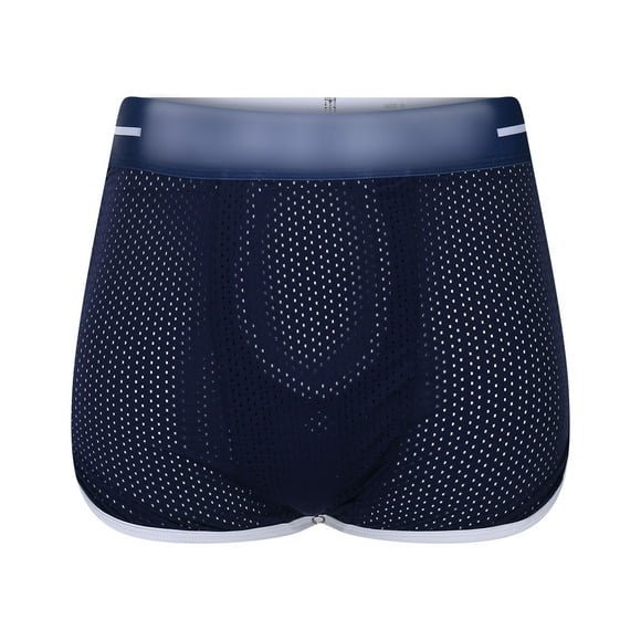 Calzones Para Hombre, Ropa Interior Para Hombre, Pantalones Cortos De Malla Transpirable, Cintura Elástica Cómoda, Ropa Interior Holgada Para Uso Diario, Para Todas Las Estaciones.