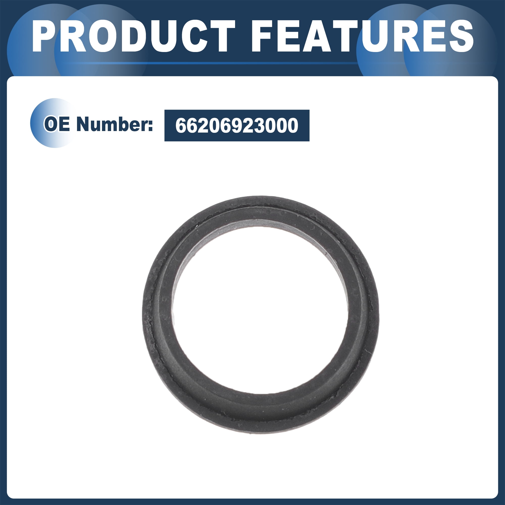 Unique Bargains Parking Reverse Sensor Ring for BMW 128i 2008-2013 Black 10Pcs