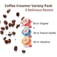thumbnail image 3 of Coffee mate Liquid Creamer Singles Variety Pack, 108ct, 3 Flavors x 36 Each  Original, French Vanilla, Hazenult  + BestBonus4U Coffee Stirrer Spoon, 3 of 6