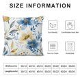 thumbnail image 5 of Nawypu  Blue Floral Throw Pillow Covers Watercolor Flowers Leaves Decorative Pillows Soft Cushion Covers for Couch Sofa Bed Home Decor, 5 of 5