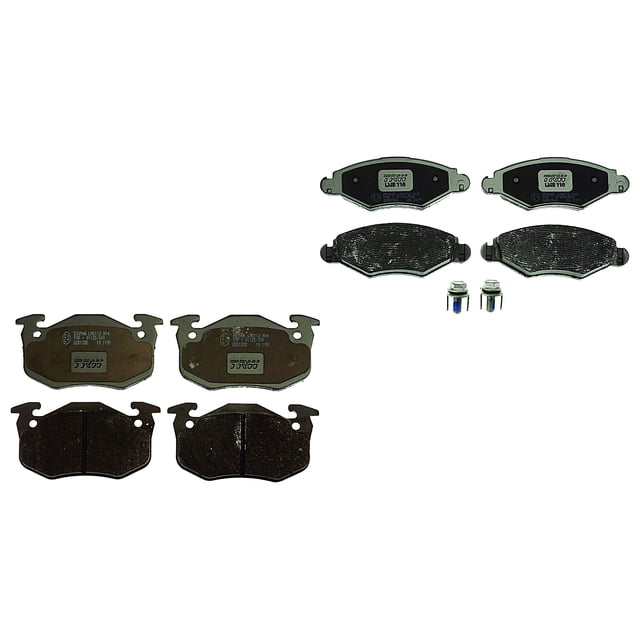Set de Balatas Bajos Metales 207 2010 A 2011 Peugeot TRW Kit Completo Delantero y Trasero