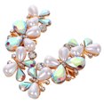 thumbnail image 5 of Masteelf 1 Pair Rhinestone Shoe Clips For Dress Shoes Detachable Shoe Decorations With Rhinestones And Pearls Shining Shoes Decorations Jewelry Shoe Clips, 5 of 8