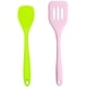 thumbnail image 1 of Juego de mini utensilios de cocina de 2 piezas: utensilios de cocina de silicona con pala para ensalada y pala para drenaje, 1 of 5