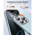 thumbnail image 4 of KOMI Designed for iPhone 16 Pro Max Case,Shockproof Liquid Silicone Protective Phone Case with Soft Anti-Scratch Microfiber Lining Ultra Slim Drop Protection Phone Cover 6.9 inch Light Blue, 4 of 5