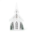 thumbnail image 2 of Unbranded Snowy Church With Led Lights Decoration, 2 of 3