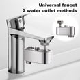 thumbnail image 3 of Xinyolin 1080-Degree Swivel Sink Faucet Aerator - 2 Water Outlet Modes with Rustproof Corrosion Resistant Polished Surface, 3 of 8