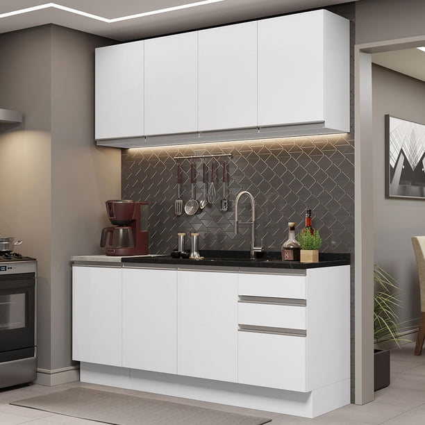 Cocina Integral Completa Modular Madesa Glamy Con Tarja B 01
