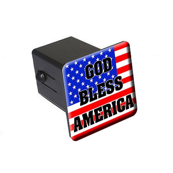 God Bless America - USA Flag Tow Hitch Cover