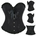 thumbnail image 2 of Kaemgyyd Medieval Corset Tops for Women Floral Back Lace up Renaissance Corset Going out Party Club Night out Shapewear, 2 of 7
