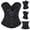 Black, variant on Womens Retro Corsets Bustier Floral Shapewear Lace Up Camisole Print Sleeveless Corset Tops for Juniors