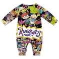 thumbnail image 2 of Rugrats Baby Long Sleeve Footless, Infant Playsuit Romper Jumpsuits for Boys Girls, 2 of 8