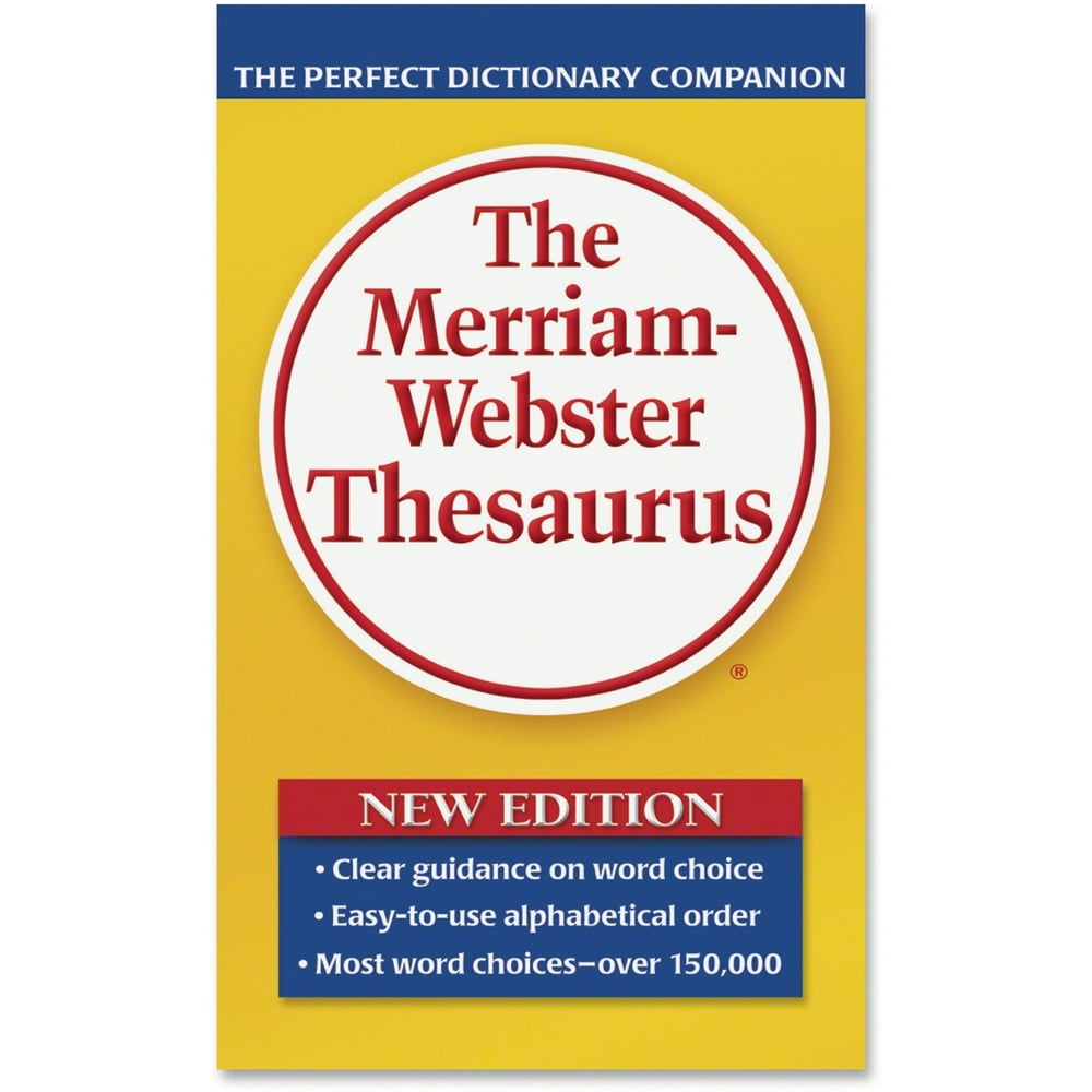 Merriam Webster Paperback Thesaurus, Dictionary Companion